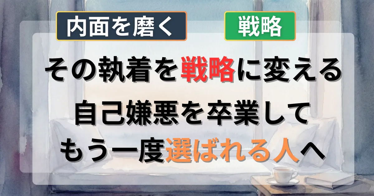 異常な執着を直し復縁の可能性を繋ぐ戦略の攻略法を解説した記事のイメージイラスト