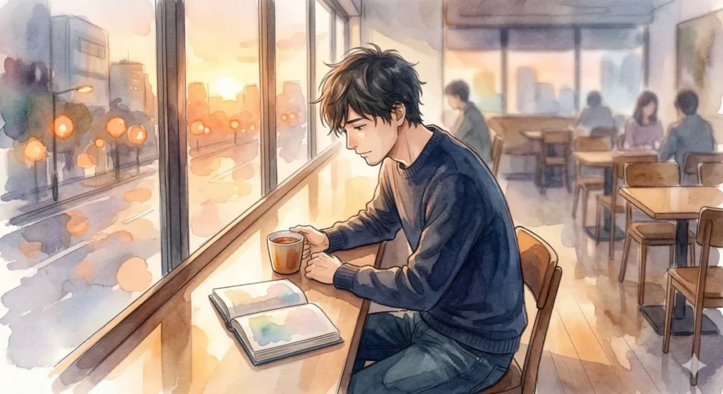 低い自己肯定感を変えようとせず、今の自分をそのまま受け入れる「自己受容」の重要性を表現したイメージ