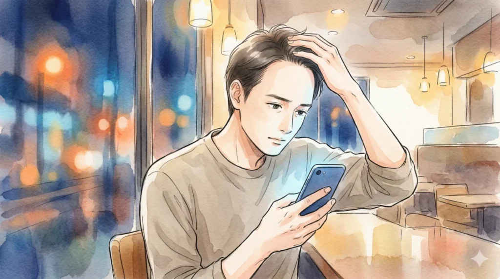 M字やO字など薄毛のタイプに合わせ、最適な短髪スタイルを選択する様子を表現したイメージ