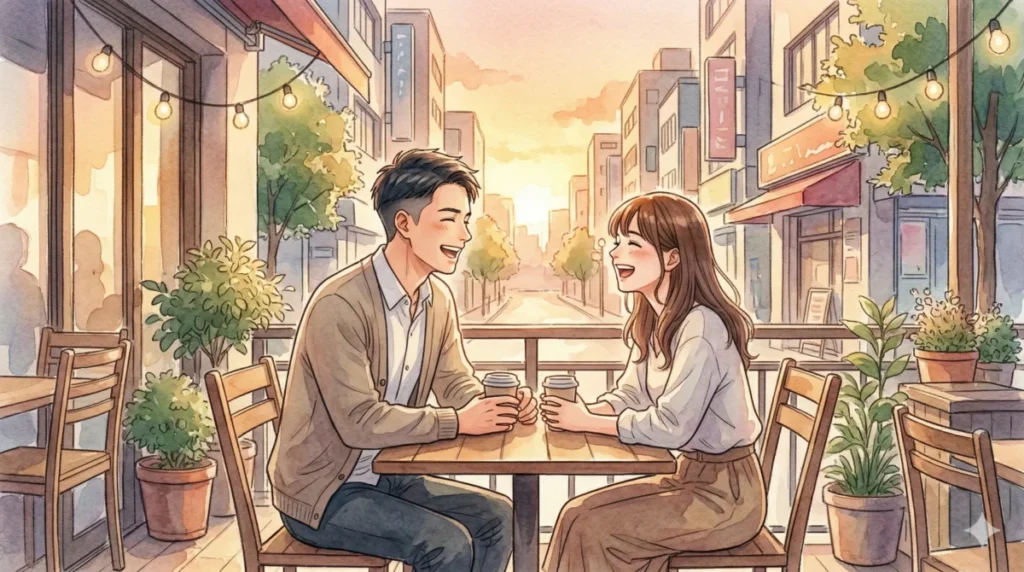 額を隠す呪縛を解き、堂々と自分らしく歩むことで本物の色気を手に入れた姿を表現したイメージ