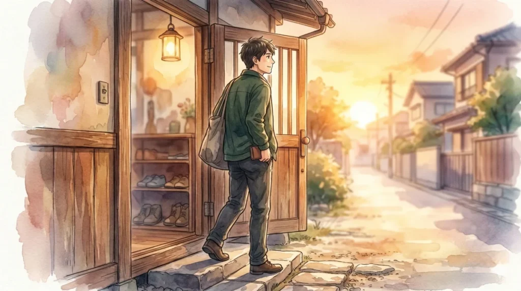 精神的な自立を果たし新たな出会いや未来へ一歩踏み出す様子を表現したイメージ