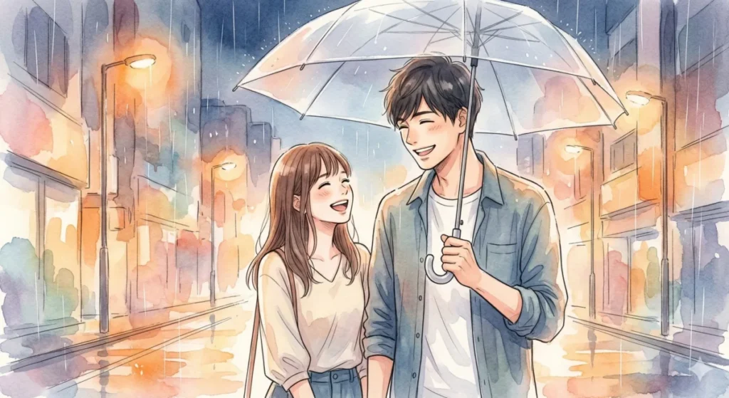 損得より相手の快適さを優先し、共に笑顔で過ごす心の余裕を表現したイメージ